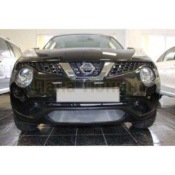 Защита радиатора хром РусСталь для Nissan Juke 2014-