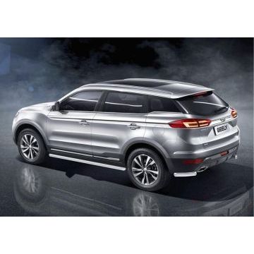 Защита штатных порогов 57 мм Rival для Geely Atlas 2018-2024
