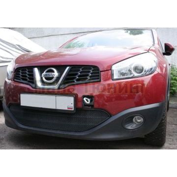 Защита радиатора Arbori черная сота 15 мм для Nissan Qashqai 2010-2014