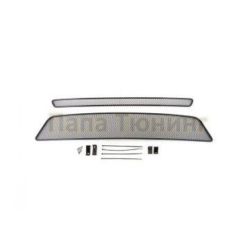 Защита радиатора Arbori черная сота 10 мм 2 штуки для Nissan X-Trail T31 2011-2015