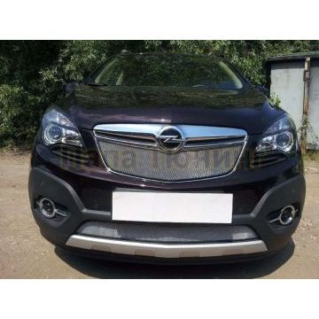 Защита радиатора хром верхняя РусСталь для Opel Mokka 2012-