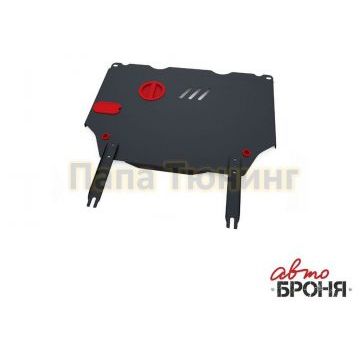 Защита картера + КПП сталь 2 мм АвтоБРОНЯ для Great Wall Hover M2, V - 1.5; МКПП; передний привод 2010-2014/Great Wall Hover M4, V - 1.5; МКПП; передний привод 2013-2015