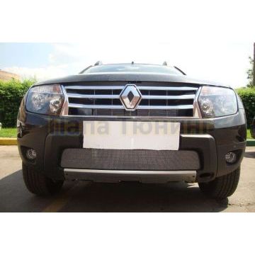 Защита радиатора хром РусСталь для Renault Duster 2011-2015