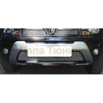 Защита радиатора хром верхняя РусСталь для Renault Duster 2015-