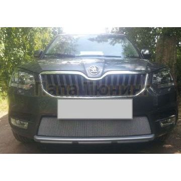 Защита радиатора хром РусСталь для Skoda Yeti 2014-2018