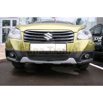 Защита радиатора Arbori черная сота 15 мм для Suzuki SX4 2013-2016