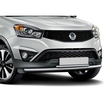 Защита передняя двойная 57-42 мм Rival для SsangYong Actyon 2010-