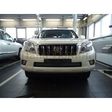 Защита радиатора хром РусСталь для Toyota Land Cruiser 150 2009-2013