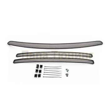 Защита радиатора Arbori черная сота 10 мм 3 штуки для авто без камеры для Toyota RAV4 2015-2019