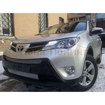 Защита радиатора хром нижняя для Comfort РусСталь для Toyota RAV4 2013-2015