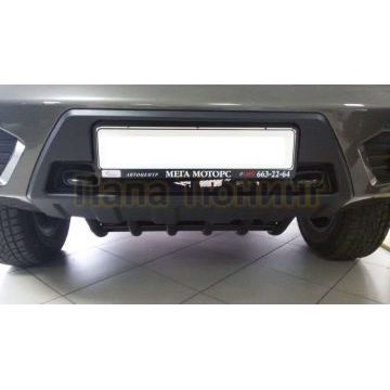 Защита радиатора черная нижняя РусСталь для УАЗ Патриот 2015-