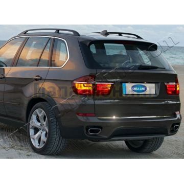 Накладка на нижнюю кромку крышки багажника 1 штука Omsa_Line для BMW 5 2010-2013