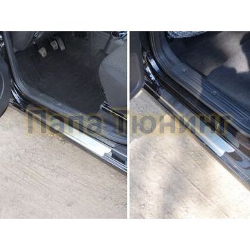 Накладки на пороги шлифованный лист ТСС для Datsun on-DO 2014- Накладки на пороги шлифованный лист ТСС для Datsun on-DO 2014-