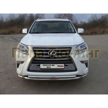 Накладка решётки радиатора 16 мм ТСС для Lexus GX-460 2014-