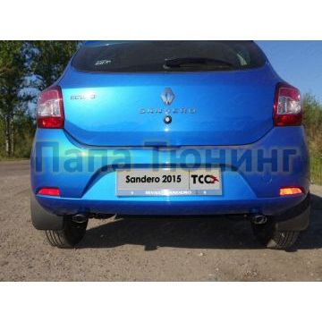 Рамка номерного знака Renault Sandero (комплект) ТСС для Любые Рамка номерного знака Renault Sandero (комплект) ТСС для Любые