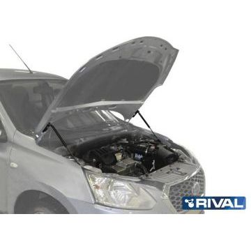 Амортизаторы капота, 2 шт. Rival для Datsun mi-DO I 2015-/Datsun on-DO I 2014-