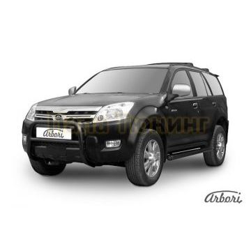 Кенгурин низкий чёрная сталь 57 мм Slitkoff для Great Wall Hover 2008-2010