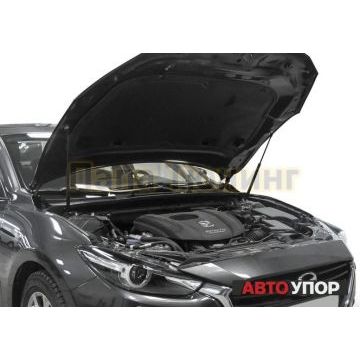 Амортизаторы капота, 2 шт. Rival для Mazda 3 III / III рестайлинг 2013-2016 / 2016-2018/Mazda 6 III / III рестайлинг / III рестайлинг 2 2012-2015 / 2015-2018 / 2018-