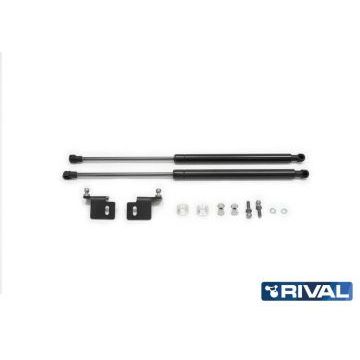 Амортизаторы капота, 2 шт. Rival для Mazda 6 III / III рестайлинг / III рестайлинг 2 2012-2015 / 2015-2018 / 2018-/Mazda 3 III / III рестайлинг 2013-2016 / 2016-2018