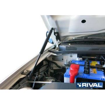 Амортизаторы капота, 2 шт. Rival для Mitsubishi Pajero Sport II / II рестайлинг 2008-2013 / 2013-2016/Mitsubishi L200 IV / IV рестайлинг 2006-2014 / 2013-2015