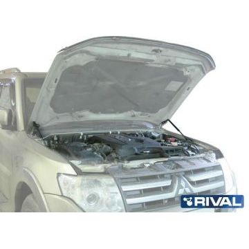 Упоры капота Rival 2 штуки для Mitsubishi Pajero 4 2006-