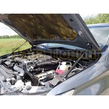 Упор капота ТСС 2 штуки для Mitsubishi Pajero Sport 2016- Упор капота ТСС 2 штуки для Mitsubishi Pajero Sport 2016-