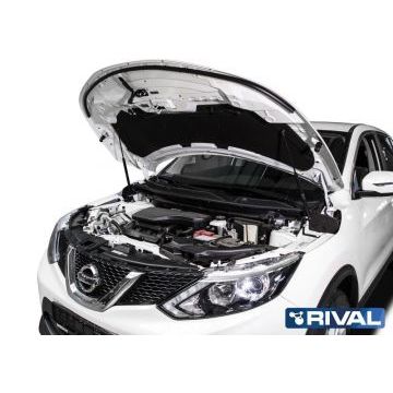 Упоры капота Rival 2 штуки для Nissan Qashqai 2014-2019