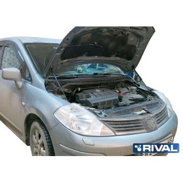 Упоры капота Rival 2 штуки для Nissan Tiida 2004-2014