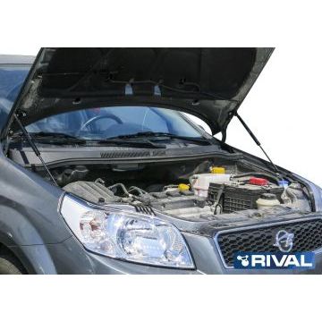 Упоры капота Rival 2 штуки для Ravon Nexia R3 2015-