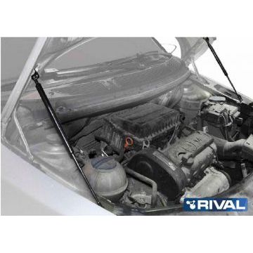 Амортизаторы капота, 2 шт. Rival для Skoda Roomster I / I рестайлинг 2006-2010 / 2010-2015/Skoda Fabia II / II рестайлинг 2007-2010 / 2010-2014