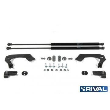 Амортизаторы капота, 2 шт. Rival для Toyota Hilux VIII / VIII рестайлинг 2015-2018 /2018-/Toyota Fortuner II 2015-