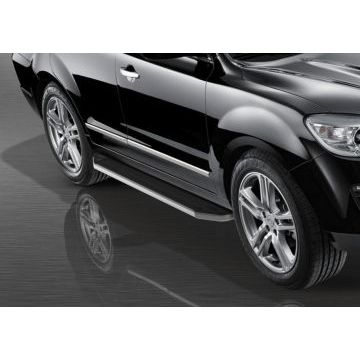 Пороги алюминиевые Rival Premium для Hawtai Boliger 2014-