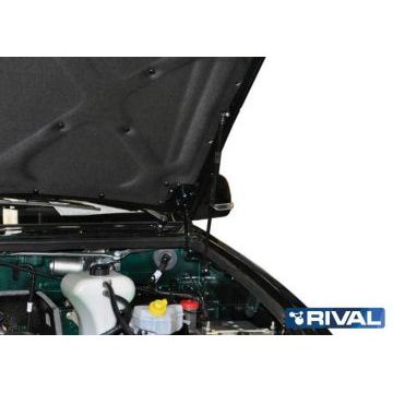 Амортизаторы капота, 2 шт. Rival для UAZ Pick Up I / I рестайлинг / I рестайлинг 2 2008-2014 / 2014-2016 / 2016-/UAZ Patriot I / I рестайлинг / I рестайлинг 2 / I рестайлинг 3 2005-2012 / 2012-2014 / 2014-2