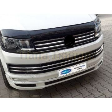 Накладка на передний бампер 6 частей Omsa_Line для Volkswagen T6 Multivan/T6 Transporter/Caravelle 2015-