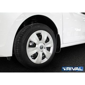 Брызговики Rival передние 2 штуки для Skoda Rapid 2012-