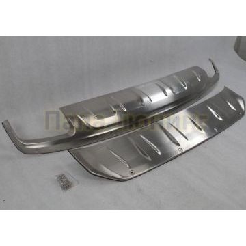 Декоративные накладки на бампера комплект OEM Tuning для Audi Q7 2015-