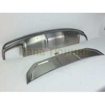 Декоративные накладки на бампера комплект OEM Tuning для Audi Q7 2015-