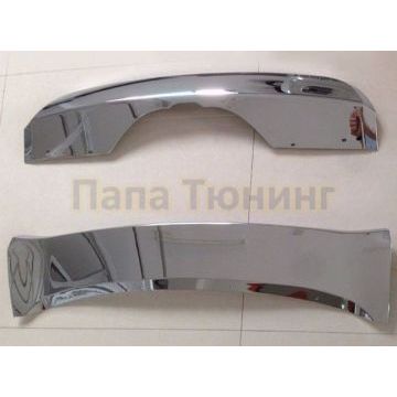 Комплект накладок переднего и заднего бамперов хромированные OEM Tuning для BMW X5 2013-2018