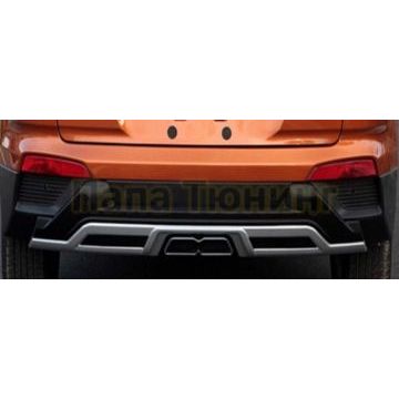 Декоративная накладки на бампера комплект OEM Tuning для Hyundai Creta 2016-2021