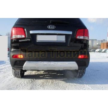 Декоративная накладка заднего бампера OEM Tuning для Kia Sorento 2009-2012
