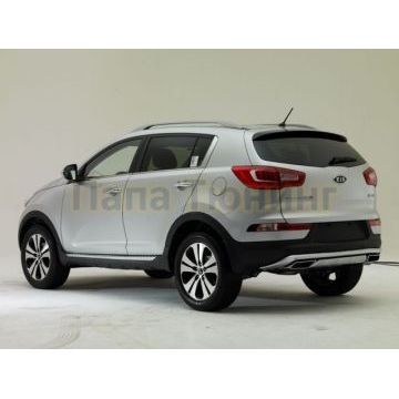 Декоративная накладка заднего бампера вариант 2 OEM Tuning для Kia Sportage 2010-2015