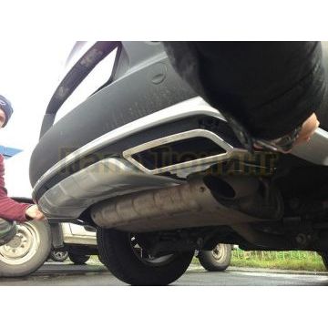 Декоративная накладка заднего бампера вариант 2 OEM Tuning для Kia Sportage 2010-2015