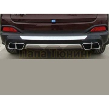 Декоративные накладки бамперов комплект OEM Tuning для Kia Sorento Prime 2015-2017