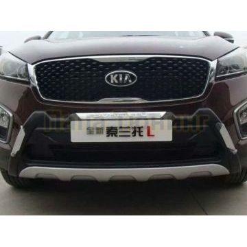 Декоративные накладки бамперов комплект OEM Tuning для Kia Sorento Prime 2015-2017