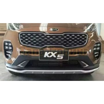 Декоративная накладка переднего бампера OEM Tuning для Kia Sportage 2016-