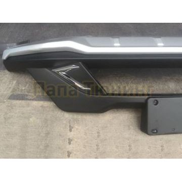 Декоративная накладка переднего бампера OEM Tuning для Kia Sportage 2016-