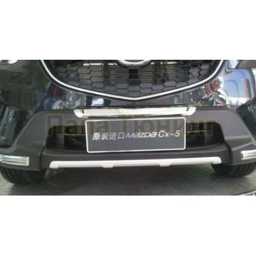 Декоративная накладка на передний бампер со светодиодной подсветкой OEM Tuning для Mazda CX-5 2011-2015