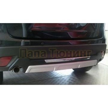Декоративная накладка на задний бампер OEM Tuning для Mazda CX-5 2011-2015