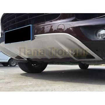 Комплект накладок переднего и заднего бамперов OEM Tuning для Porsche Cayenne 2014-2018