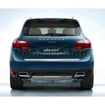Комплект накладок переднего и заднего бамперов OEM Tuning для Porsche Cayenne 2010-2018